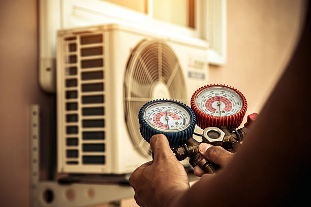 Professional Hvac technician working in North Andover, MA